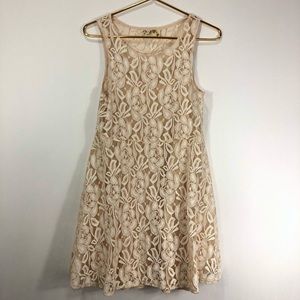 Free People Lace Fit in Flare Dress Small